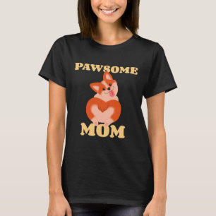 Camiseta Funny Corgi Pawsome Mãe X S Day Collection