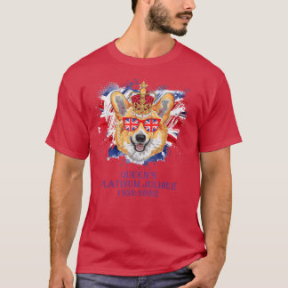 Camiseta Funny Corgi Queens Platinum Jubilee 19522022 Heart