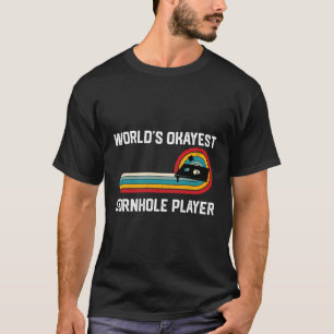 Camiseta Funny Cornhole Do Mundo Okayest Vintage Cornhole P