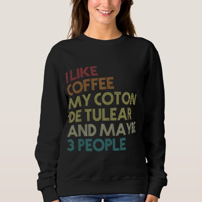 Camiseta Funny Coton De Tulear Dog Proprietário De Café Lov (Frente)