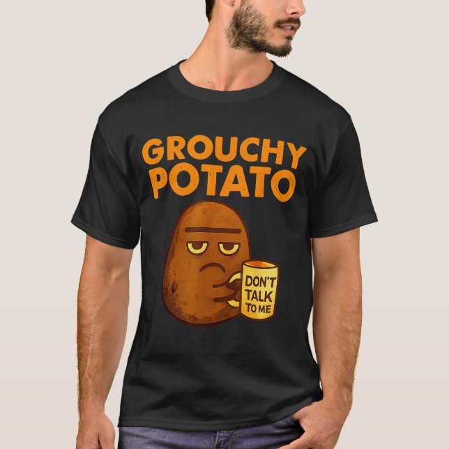 Camiseta Funny Couple Sweet Tato &amp; Grouchy Tato  (Frente)