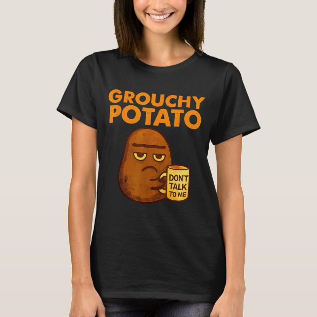 Camiseta Funny Couple Sweet Tato &amp; Grouchy Tato  (Frente)