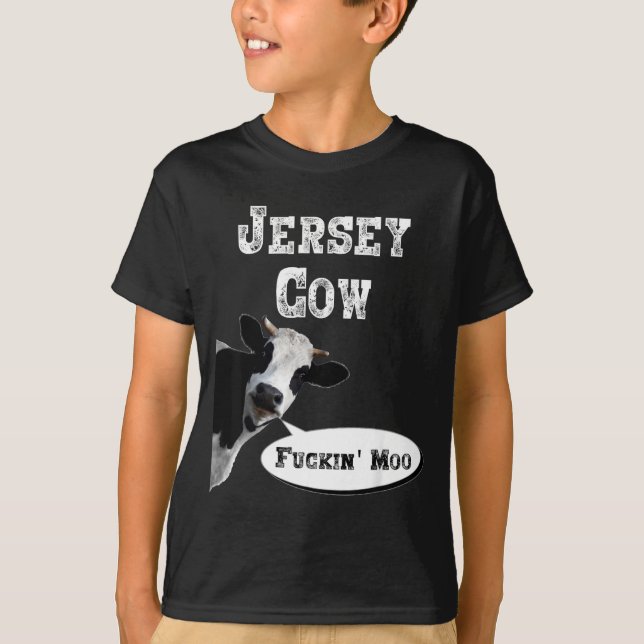 Camiseta Funny Cow Shirt New Jersey Cow Lover Farm Animal R (Frente)
