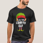 Camiseta Funny Crafty Elf Matching Family Group PJ Christma<br><div class="desc">Funny Crafty Elf Mating Family Group PJ Natal</div>