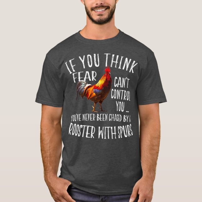 Camiseta Funny Crazy Rooster Chicken Farm (Frente)