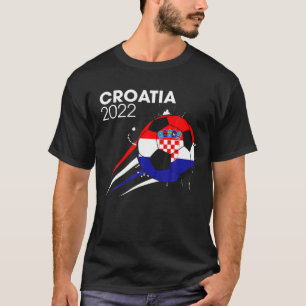 Camiseta Funny Croácia 2022 Equipe de futebol sobrevoando b