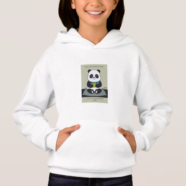 Camiseta Funny Custom Sarcastic Panda Opinion Coworker Gift (Frente)