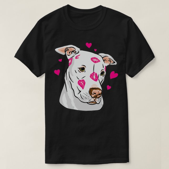 Camiseta Funny Cute Pitbull , Rescue Dog  (Frente do Design)