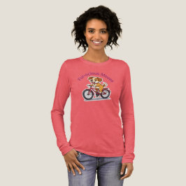 Camiseta **Funny Cycling Dog – Cute Dog Riding a Bicycle Il