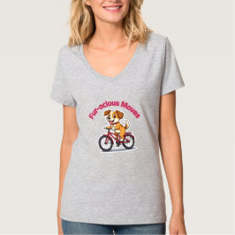 Camiseta **Funny Cycling Dog – Cute Dog Riding a Bicycle Il