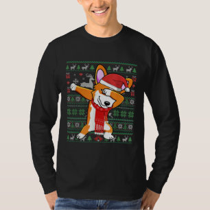 Camiseta Funny Dabbing Corgi Ugly Xmas Sweater Christmas Co