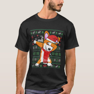 Camiseta Funny Dabbing Corgi Ugly Xmas Sweet Christmas Co