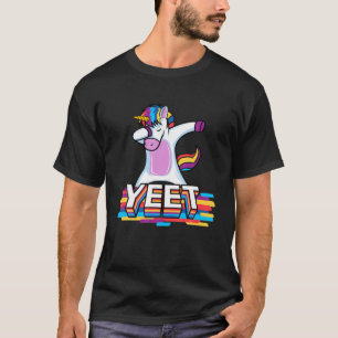 Camiseta Funny Dabbing Dancing Unicorn Yeet Colorle Dab Da
