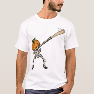 Camiseta Funny Dabbing Pumpkin Head Baseball Gift Idea