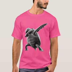 Camiseta Funny Dabbing Sea Dab Tartaruga Legal Diversão Ama