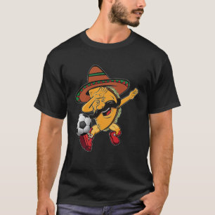 Camiseta Funny Dabbing Taco Soccer Cinco Esportivos