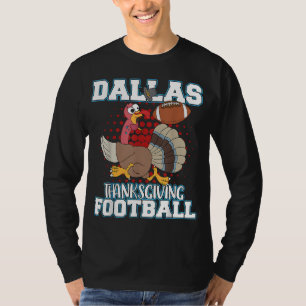 Camiseta Funny Dallas Thankand, jogando futebol
