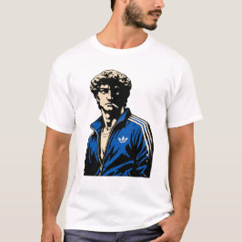 Camiseta Funny David Michelangelo statue in tracksuit
