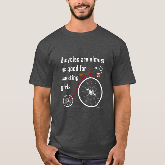 Camiseta Funny design, for bike lovers (Frente)