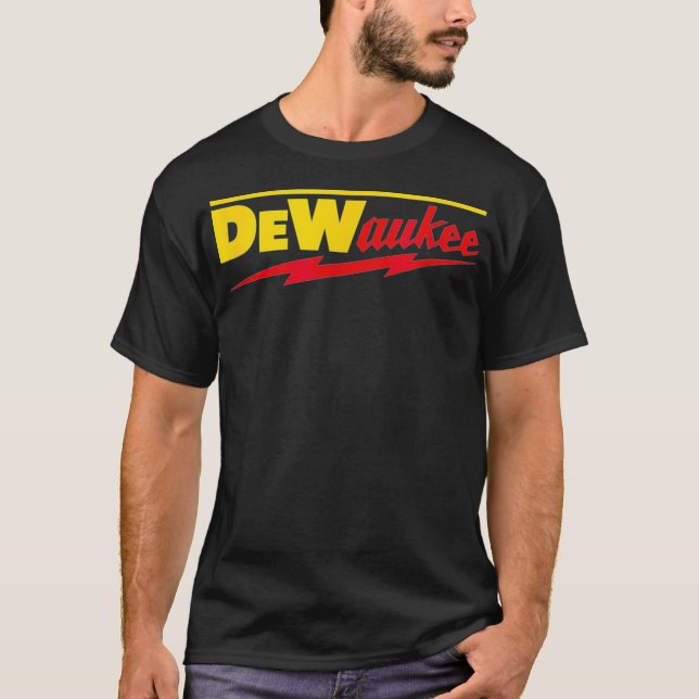 Camiseta Funny DeWaukee Power Tool Brand (Frente)