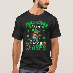 Camiseta Funny Dinosaur Are My Lucky Charms Dinosaur St Pat