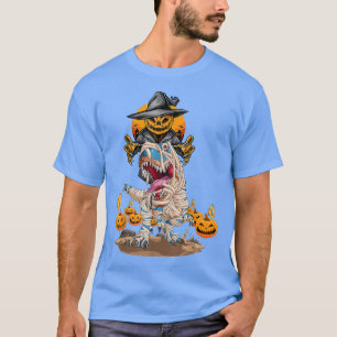 Camiseta Funny Dinosaur T re Mummy Pumpkin Halloween for Bo
