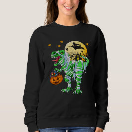 Camiseta Funny Dinossauro de Halloween Dino T Rex Assustado