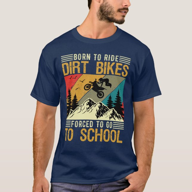 Camiseta Funny Dirt Bike Motocross Race Biker Motorbike (Frente)