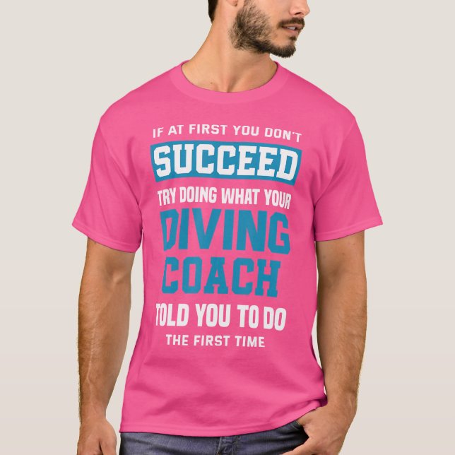 Camiseta Funny Dive Scuba Diving Instrutor Diver Diving Co (Frente)