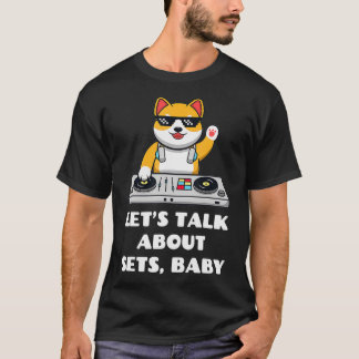 Camiseta Funny DJ Dog Disc Jockey Mier Turntable