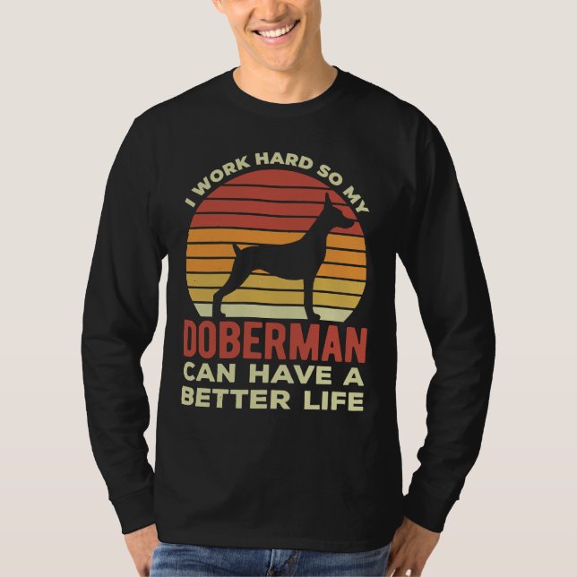 Camiseta Funny Doberman Pinscher (Frente)
