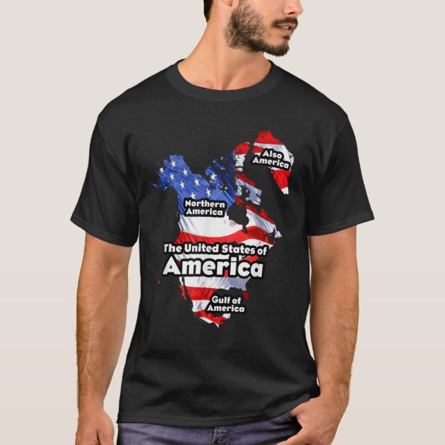 Camiseta Funny Donald Trump American Flag Canadá (Frente)