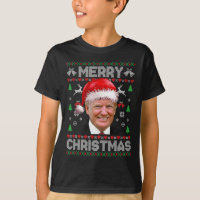 Funny Donald Trump Feliz Família de Natal Feia
