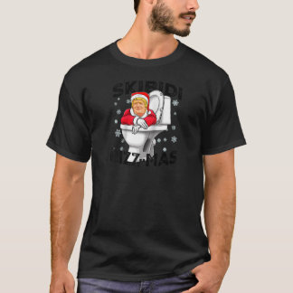 Camiseta Funny Donald Trump Santa Claus Skibidi Rizzmas Chr