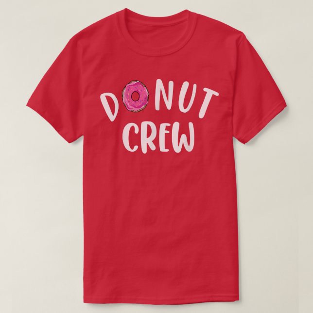 Camiseta Funny Donut Crew Design For Men Women Kids Donut S (Frente do Design)