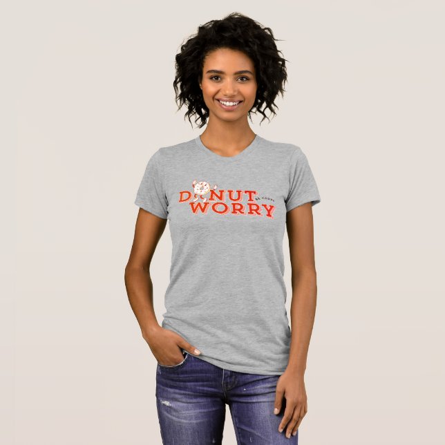 Camiseta Funny Donut Worry (Frente Completa)