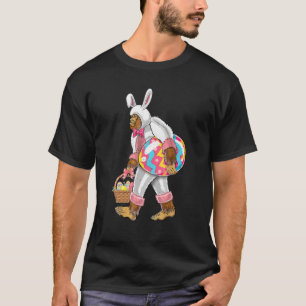 Camiseta Funny Easter Bigfoot Sasquatch With Bunny Ears Cos