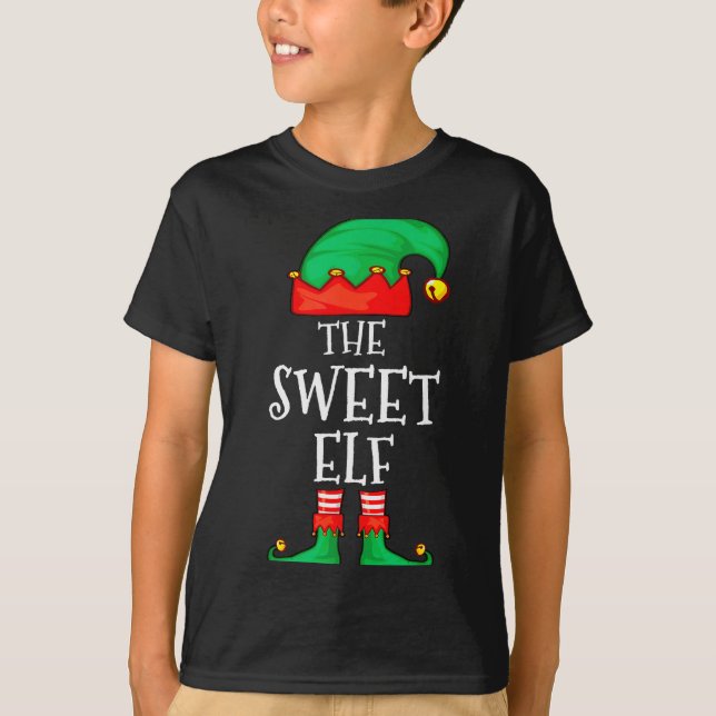 Camiseta Funny Elf Family Christmas The Sweet Elf Sweater M (Frente)