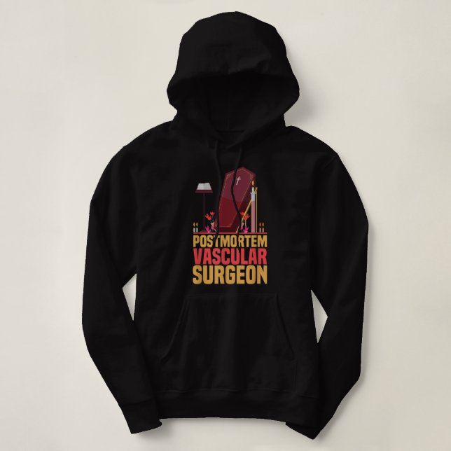 Camiseta Funny Embalmer Posta Mortem Cirurgião Vascular Emb (Frente do Design)