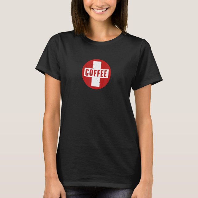 Camiseta Funny emergency coffee gift cool design for coffee (Frente)