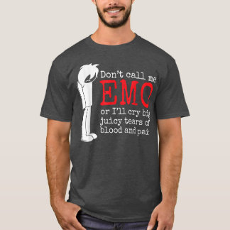 Camiseta Funny Emo Shirt for Boys Emo Alt Clothing Emocore