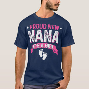 Camiseta Funny Family Gender Reveal Proud New Nana It's A G