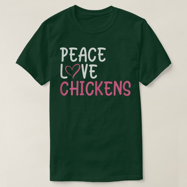 Camiseta Funny Farm Lover Chickens Graphic for Women and Gi (Frente do Design)