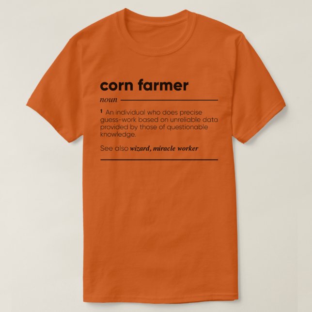 Camiseta Funny Farmer de Milho (Frente do Design)