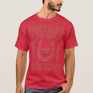 Camiseta Funny Farrier Gift Para Homens Mulheres Legal Blac