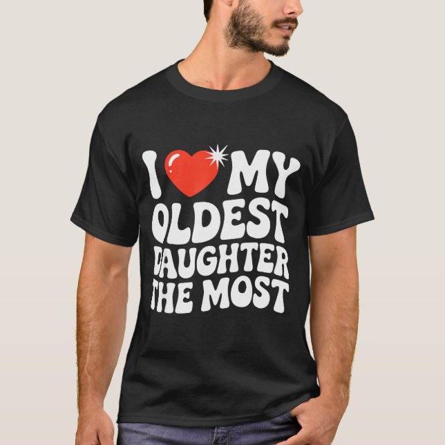 Camiseta Funny Favorite Oldest Daughter Proud Parent Senior (Frente)