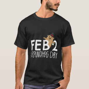 Camiseta Funny Feb 2 Groundhog Day Phil Cute Ground Hog Pun