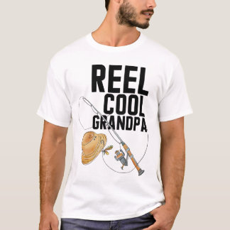 Camiseta Funny Fishing Vintage Reel Avô Legal