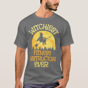 Camiseta Funny Fitness Instructor Witch Halloween Humor 909