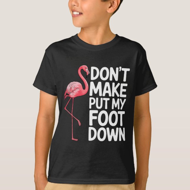 Camiseta Funny Flamingo Design For Men Women Kids Bird Nk F (Frente)
